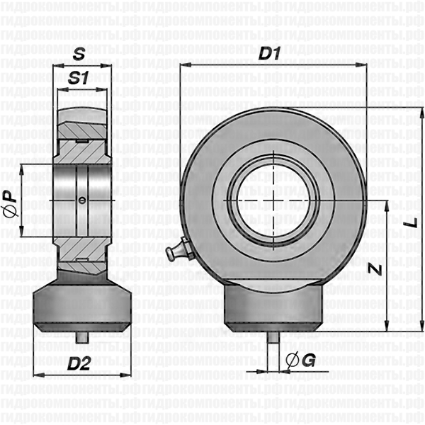 CSTS...C ПРОУШИНА С ПРЕСС-МАСЛЕНКОЙ CONTARINI ДЛЯ ГИДРОЦИЛИНДРА